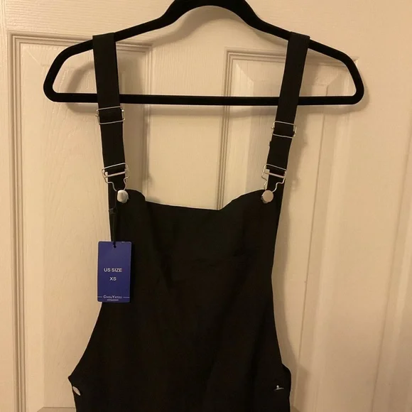 67. XS Women's Casual Loose A Line Long Suspender Skirt Overall Pinafore Dress - Picture 5 of 8